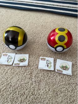 Poke ball Tins + Stickers