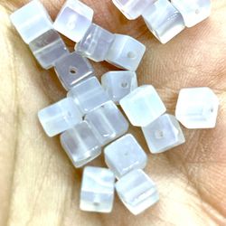 Lot Of 91 Cubed Opalite Beads