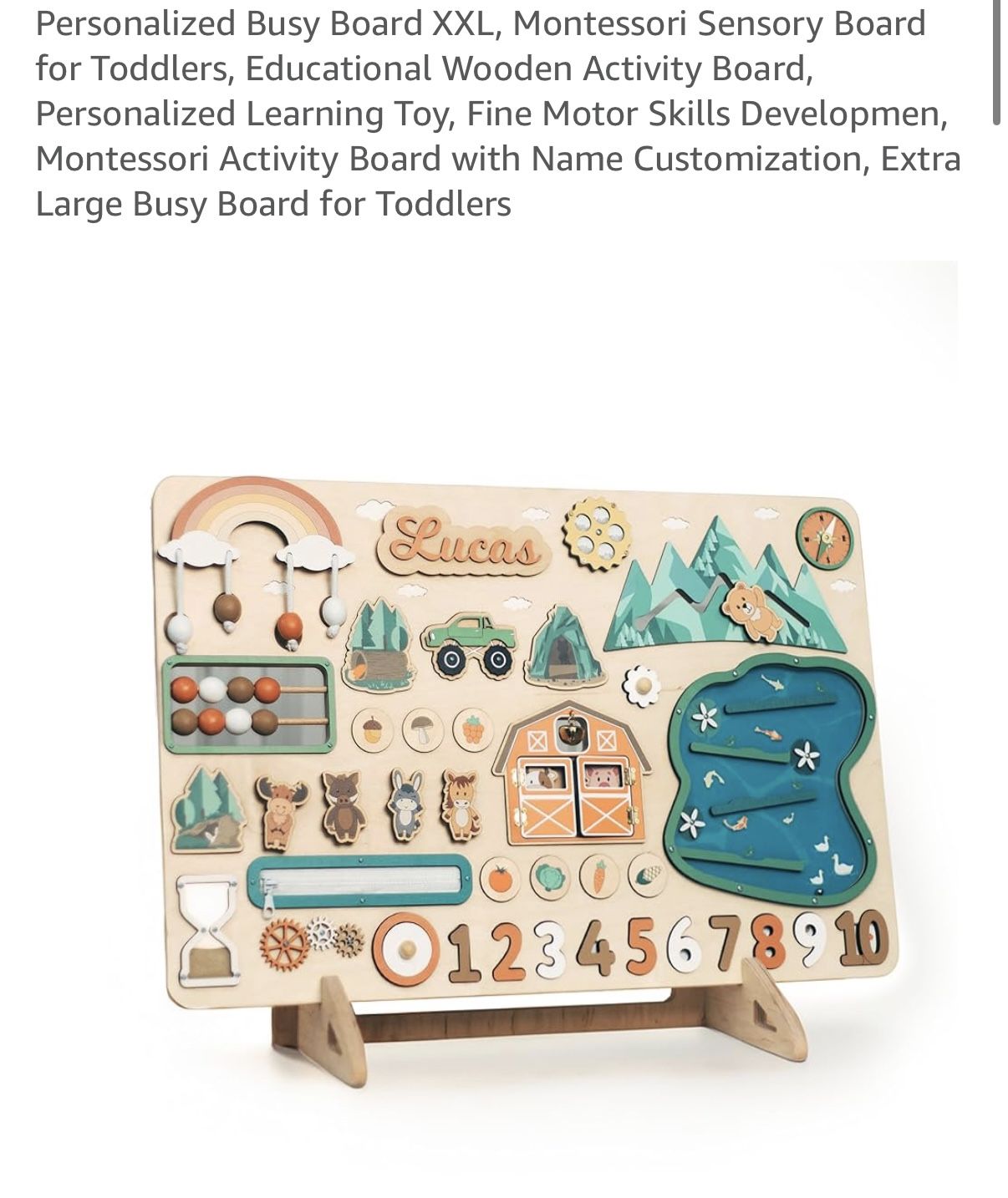 Montessori Sensory Board For Toddlers XXL