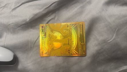 Mega charizard X gold card