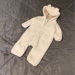 Sherpa Baby Girl Jumpsuit