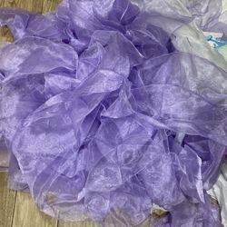 Purple Chair Sashes 7”