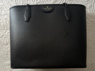 Kate Spade New York Black Leather Tote Bag