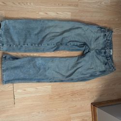 PacSun Medium Indigo Low Rise Baggy Jeans