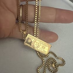 14k gold plated necklace