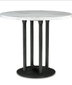 Faux Marble Counter-Height Dining Table – 42” Round $120 OBO