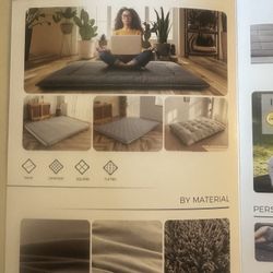 Floor Futon Mattress Navy Blue Size Twin 