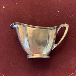 Silver Creamer And Sugar