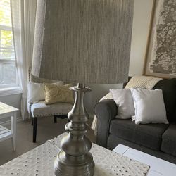 Beautiful Fabric Lamp Excellent Used Condition 