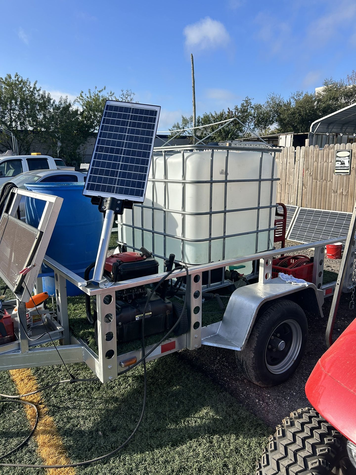 Pressure Washer Trailer Generator Combo