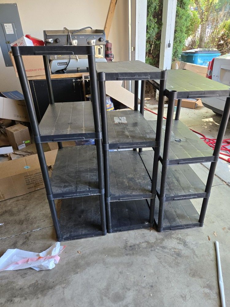 Plastic Garage Shelves