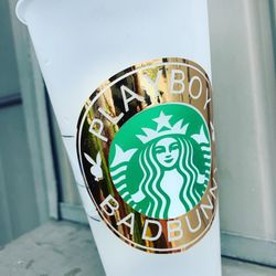 Color Changing Badbunny Starbucks Cup