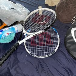 tennis rackets