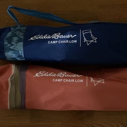 2 Eddie Bauer Camp Chairs-Low