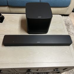 Bose Sound Bar Smart 300 With Subwoofer 500 As New