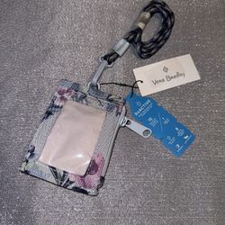 NWT Vera Bradley Card Case And Lanyard 