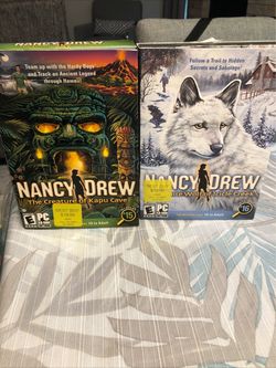 Nancy Drew Lot of 2 PC games: Creatures Of Kapu & White Wolf