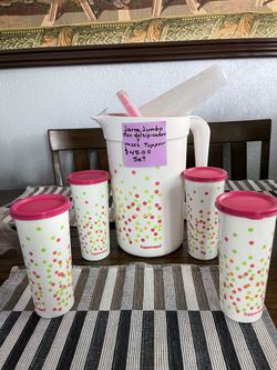 Tupperware Jarra Jumbo Set De Vasos Grandes