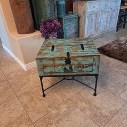 Rustic Southwest Style Indoor/outdoor Side Table