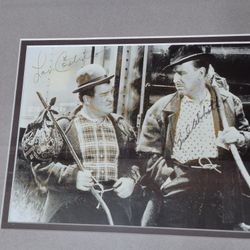 Autographed Abbott & Costello Certified COA