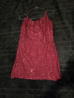 Sparkling Red Mini Dress