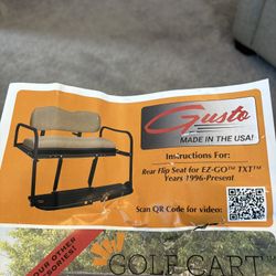 New Back Seat Set For Ezgo Golf Carts.
