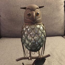 Rustic Owl Candle Holder