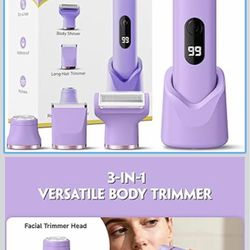 Bikini Trimmer for Women, Tiovara Electric Razor for Private Area, Painless Pubic Hair Trimmer with Charging Dock, IPX7 Waterproof Wet & Dry Lady Shav