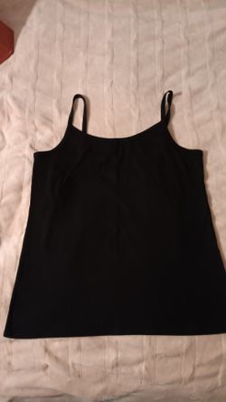 Black Spaghetti Strap Camisole Tank Top