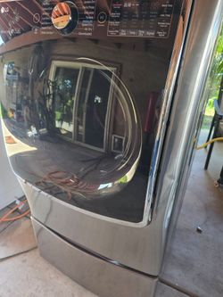 LG Gas Dryer with Pedestal Drawer
