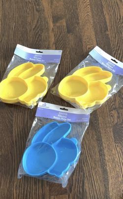 Easter Bunny Plate and Spoon Set