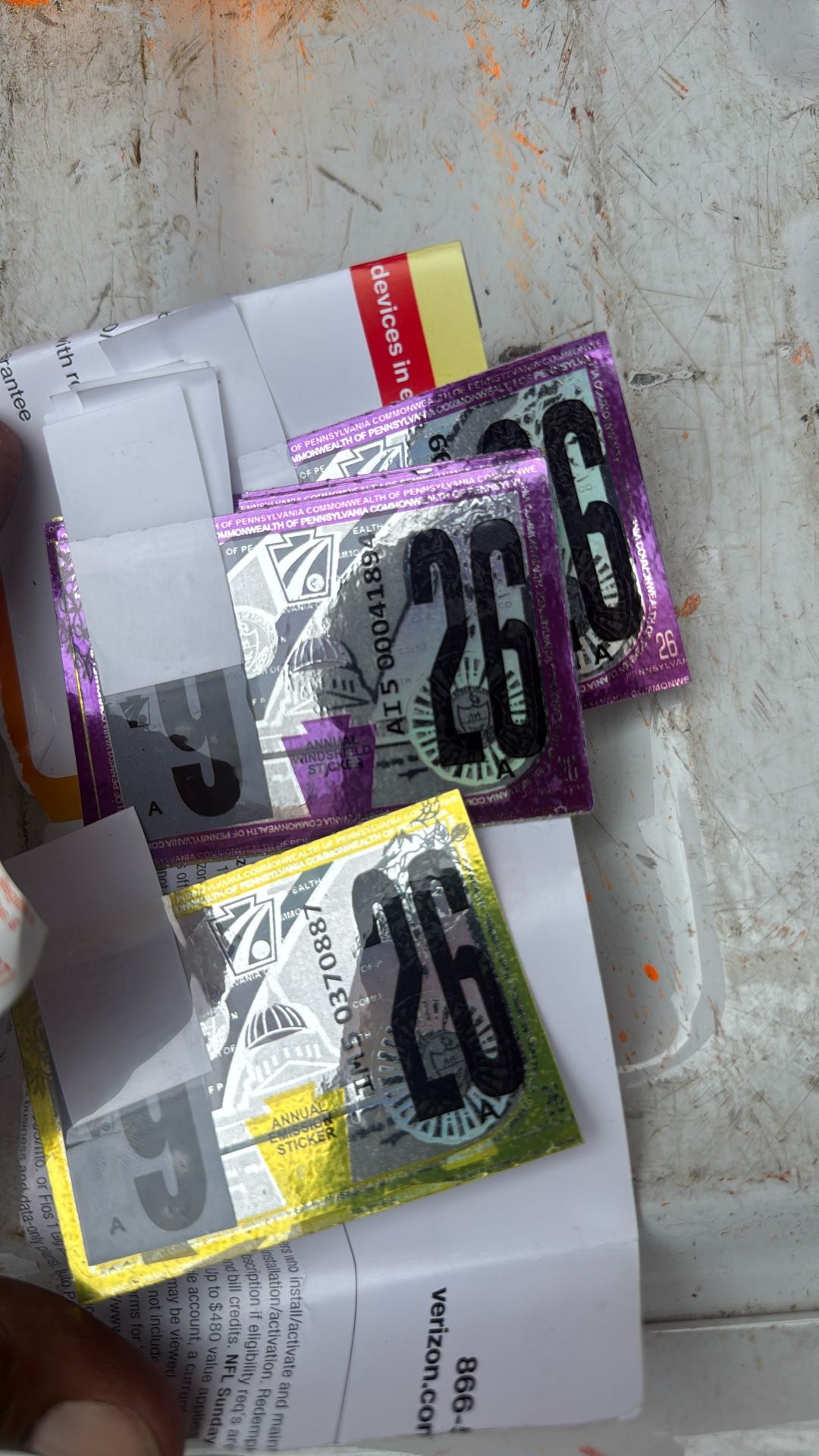 Pa Stickers 09/26 $50