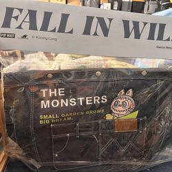 Monster Labubu Denim Messenger Bag