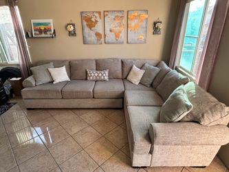 Amazing and comfortable sectional couch with deep seating from Jerome’s