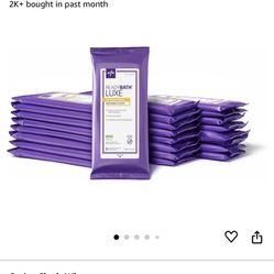 Medline Ready Bath Luxe Antibacterial Wipes NEW
