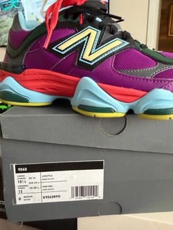 New Balance 9060 Pink Red Sneakers Size 10.5
