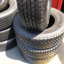 Four Good Used Tires 245/75/17 GOODYEAR WRANGLER