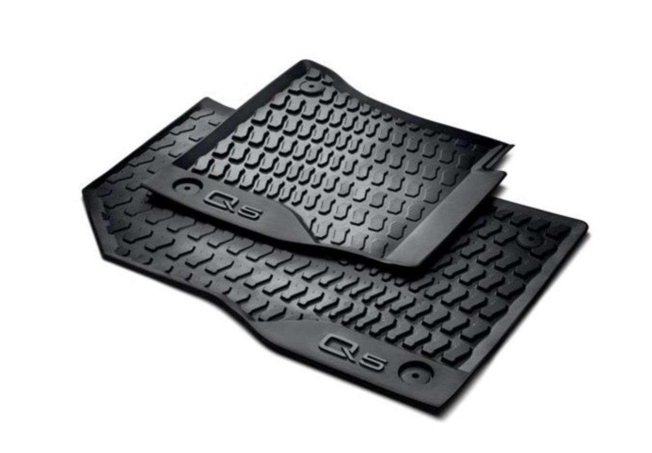 Brand New!!!  All Weather Floor Mats for Audi Q5. Front and Rear - Audi (80B-061-221-041) and (80A-061-511-041) (HABLÓ ESPAÑOL) 
