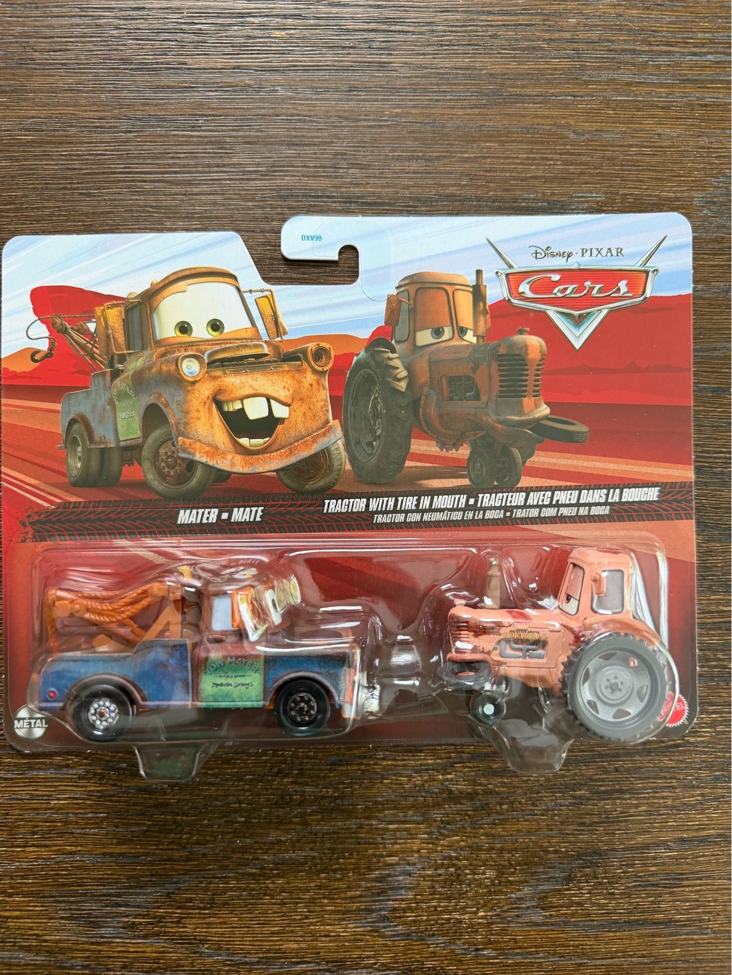 Disney Pixar Cars 2 PK- Tow Mater & Tractor with Tire