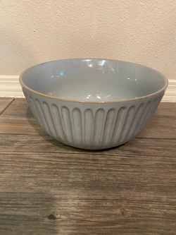 Gray Ceramic Serving Bowl