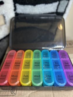 1x Weekly Pill Box Organizer 3 Times a Day 7 day Organizer Case Medicine Storage