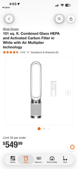 Dyson air purifier