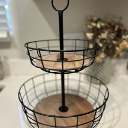 Kitchen 2 Tier Metal Holder 