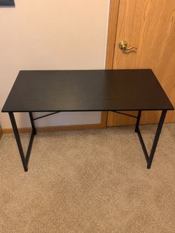 Black Computer Desk / Writing Desk – 44” Wide