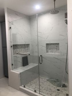 Custom showers door glass puertas de vidrio para baños