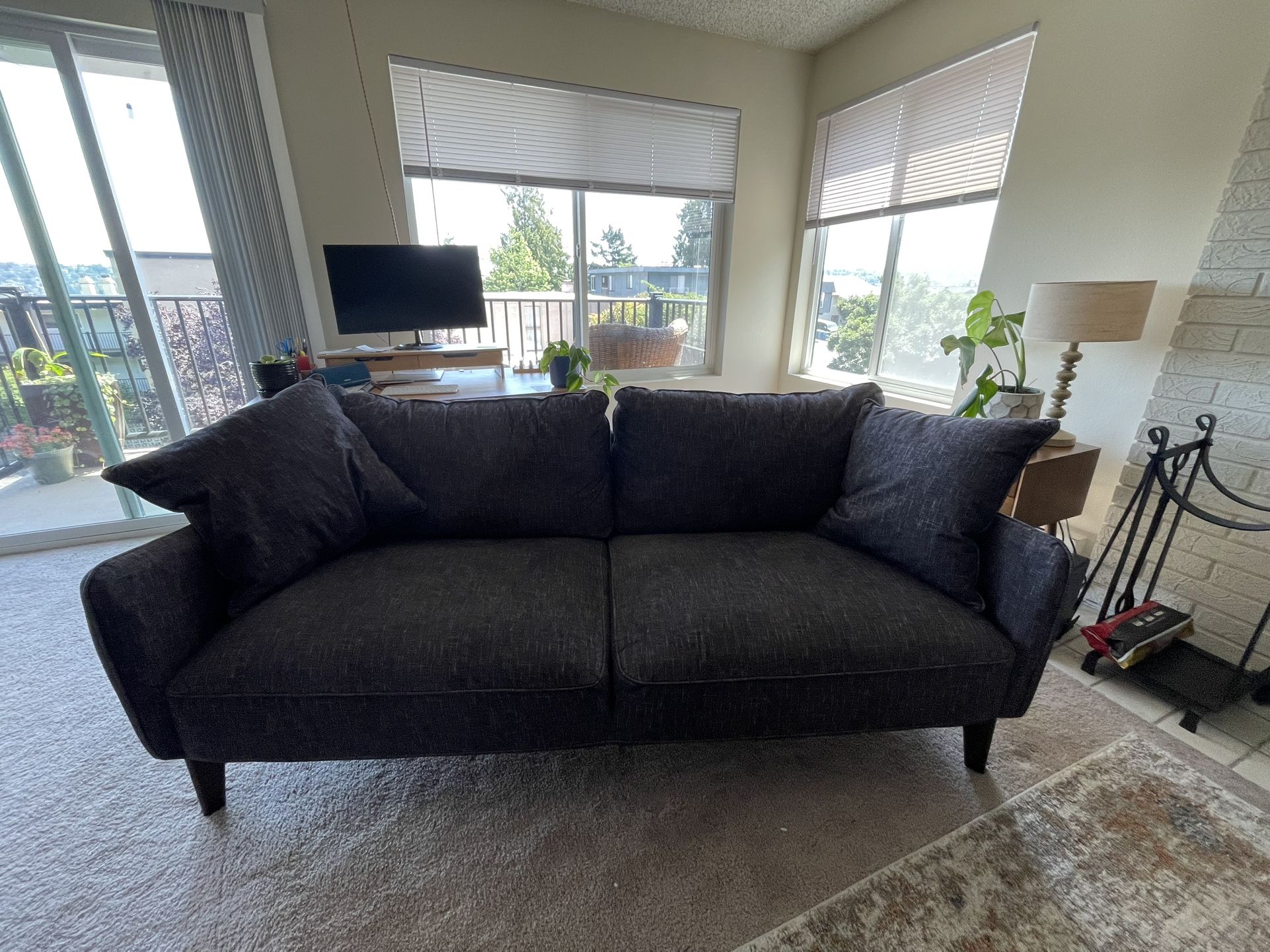 Black/Grey couch