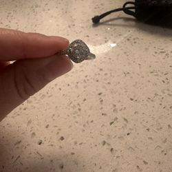cushion-cut lab-grown diamond halo engagement ring with diamonds on the band