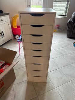 IKEA Alex White Drawer Unit