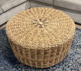 Pottery barn wicker coffee table