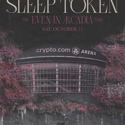 Sleep Token LA Crypto Arena 2 TICKETS October 11th
